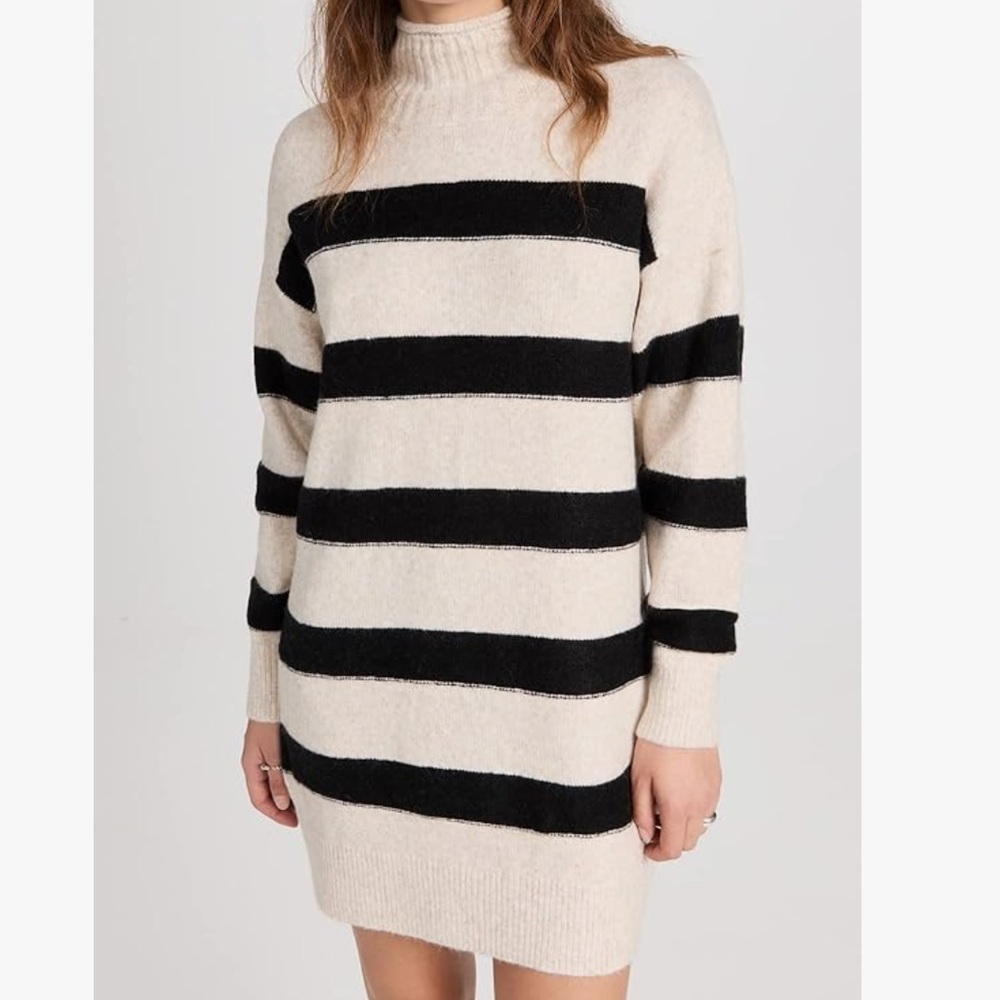 Line and Dot‎ NWT size medium Rosie sweater dress in Oatmeal black
